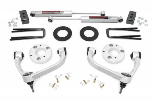 Rough Country - 54457 | 3in Ford Bolt-On Vertex Lift Kit w/V2 Shocks (09-13 F-150 4WD)