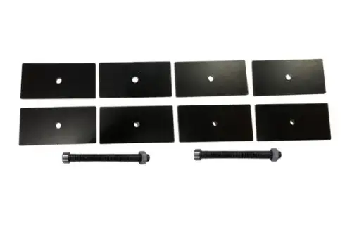 McGaughys Suspension Parts - 52361 | McGaughys Rear Leaf Lift Shims 2011-2024 GM Truck 2500/3500 2WD/4WD