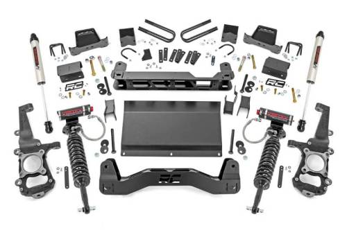 Rough Country - 58757 | Rough Country 6 Inch Lift Kit For Ford F-150 4WD | 2021-2023 | Vertex Coilovers With V2 Rear Shocks