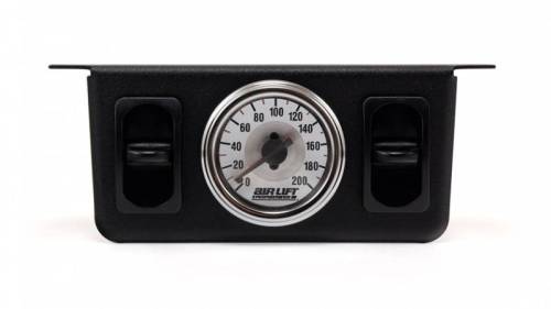 Air Lift Performance - 26229 | Air Lift Performance Dual Needle Gauge With Two Paddle Switches - 200 PSI