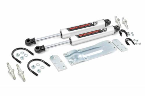 Rough Country - 8735670 | V2 Monotube Steering Stabilizer