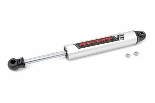 Rough Country - 8731570 | V2 Monotube Steering Stabilizer | Jeep Grand Wagoneer (84-90)/J10 Truck (74-88)