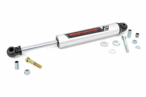 Rough Country - 8731170 | V2 Monotube Steering Stabilizer | Chevy/GMC 2500HD/3500HD (11-15)
