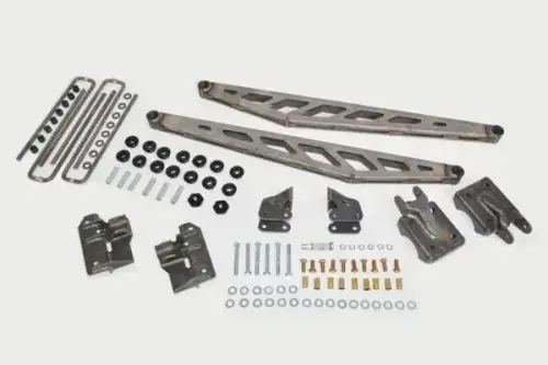 McGaughys Suspension Parts - 50018 | McGaughys Traction Bar Kit (RAW) for 1999-2013 GM Truck 1500 2WD/4WD