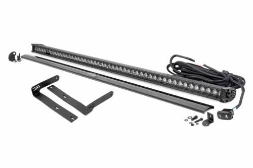 Rough Country - 98009 | 50 Inch Single Row LED Light Kit | Black Series White DRL | Front-Facing | Kubota RTV-X900 / RTV-X1100 (2014-2020)