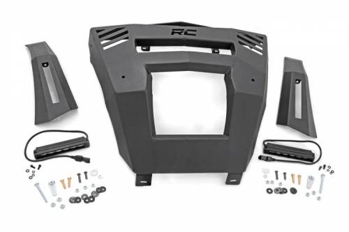 Rough Country - 97068 | Bumper | Front | 6" Black Slimline LED Pair | Can-Am Defender (2016-2022)