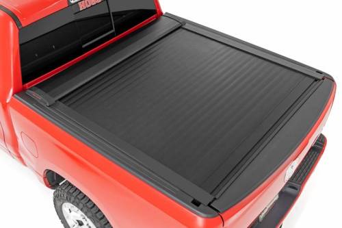 Rough Country - 46320551A | Rough Country Retractable Bed Cover For Ram 1500 (2019-2025) / 1500 TRX (2021-2025) | 5' 7" Bed