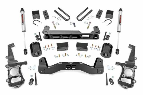 Rough Country - 40670 | Rough Country 6 Inch Lift Kit For Ford F-150 2WD | 2021-2023 | V2 Monotube