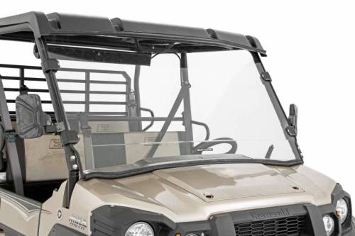 Rough Country - 98115150 | Full Windshield | Scratch Resistant | Kawasaki Mule Pro-FX (15-22)