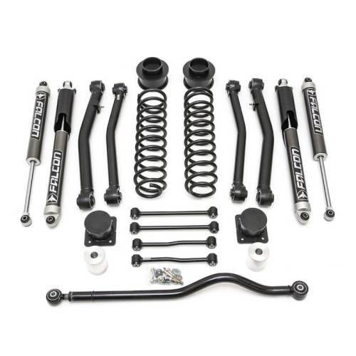 ReadyLIFT Suspensions - 69-6041 | ReadyLift 4.0 Inch Terrain Flex Suspension Lift Kit w/ Falcon 2.1 Monotube Shocks (2020-2023 JT Gladiator)