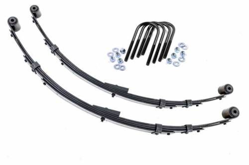 Rough Country - 8011Kit | Rear Leaf Springs | 4" Lift | Pair | Jeep Wrangler YJ 4WD (1987-1995)