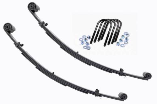 Rough Country - 8060Kit | Front Leaf Springs | 2.5" Lift | Pair | Ford Super Duty 4WD (1999-2004)