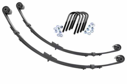 Rough Country - 8064Kit | Rear Leaf Springs | Military Wrap | 4" Lift| Pair | Jeep Wrangler YJ 4WD (1987-1995)