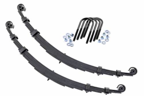 Rough Country - 8005Kit | Front Leaf Springs | 2.5" Lift | Pair | Jeep CJ 4WD (1959-1968)