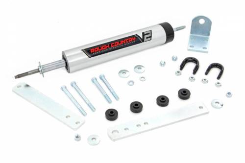 Rough Country - 8734270 | V2 Steering Stabilizer | Ford Bronco/F-150  (1980-1996)