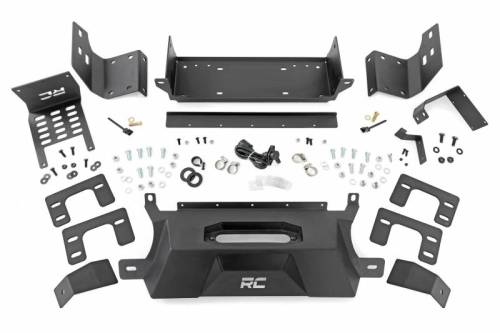 Rough Country - 51065 | Rough Country Hidden Winch Mount Ford Bronco 4WD | 2021-2023 | Winch Mount Only