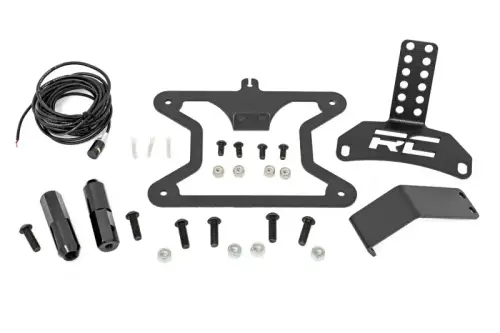 Rough Country - 51082 | Rough Country License Plate Relocation Bracket For Ford Bronco 4WD | 2021-2023