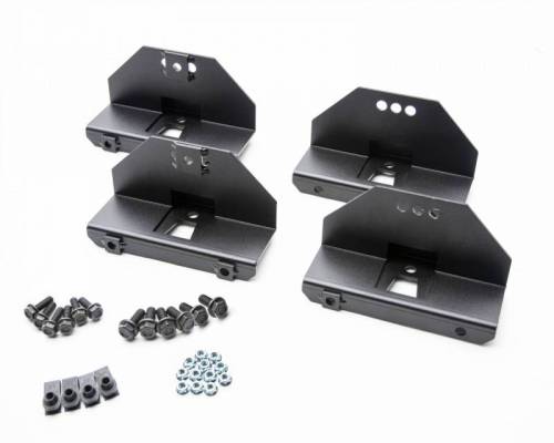 ZROADZ - Z745401-4BK | ZROADZ Installation Bracket Kit, for use on 4 Door Model Rock Sliders (2021-2023 Bronco 4 Door)