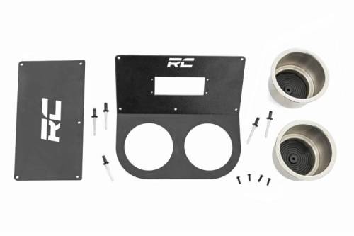 Rough Country - 92056 | Rough Country Center Cup Holder Without MLC Light Controller (2016-2023 Pioneer)