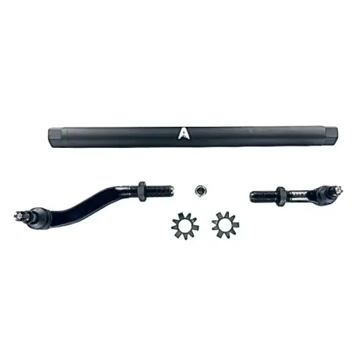 Apex Chassis - KIT124 | Apex Chassis Extreme Duty Flip Drag Link Assembly For Jeep Wrangler JL / Gladiator JT 2.5 Ton (2018-2024) | Fits Dana 44 Axle With 4.5" Or More Lift | Black Aluminum