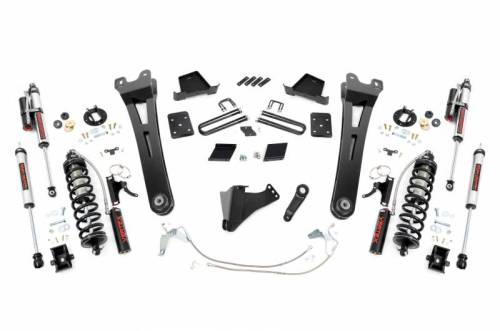 Rough Country - 54359 | Rough Country 6 Inch Coilover Conversion Lift Kit With Radius Arms For Ford F-250 Super Duty | 2015-2016 | No Factory Rear Springs, Rear Vertex Shocks