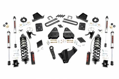 Rough Country - 55158 | Rough Country 6 Inch Coilover Conversion Lift Kit For Ford F-250 Super Duty | 2015-2016 | Diesel, No Rear Factory Springs, Rear V2 Shocks