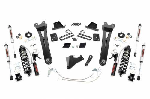 Rough Country - 54058 | Rough Country 6 Inch Coilover Conversion Lift Kit With Radius Arm For Ford F-250 Super Duty | 2011-2014 | Diesel, Rear Factory Springs, Rear V2 Shocks