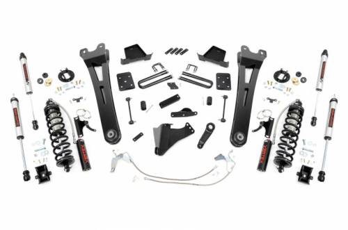 Rough Country - 53858 | Rough Country 6 Inch Coilover Conversion Lift Kit With Radius Arm For Ford F-250/F-350 Super Duty | 2008-2010 | Diesel, Rear V2 Shocks