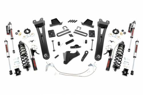 Rough Country - 53859 | Rough Country 6 Inch Coilover Conversion Lift Kit With Radius Arm For Ford F-250/F-350 Super Duty | 2008-2010 | Diesel, Rear Vertex Shocks