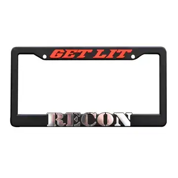 Recon Truck Accessories - 264300 | Recon GET LIT by RECON License Plate Frame