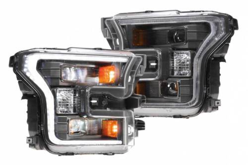 Morimoto - LF550 | Morimoto XB Hybrid LED Headlights With White DRL For Ford F-150 | 2015-2017 | Pair