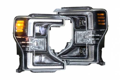 Morimoto - LF556 | Morimoto XB Hybrid LED Headlights With White DRL For Ford Super Duty F-250/F-350/F-450 | 2020-2022 | Pair