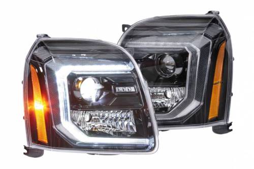 Morimoto - LF557 | Morimoto XB Hybrid LED Headlights With White DRL For GMC Yukon | 2007-2014 | Pair