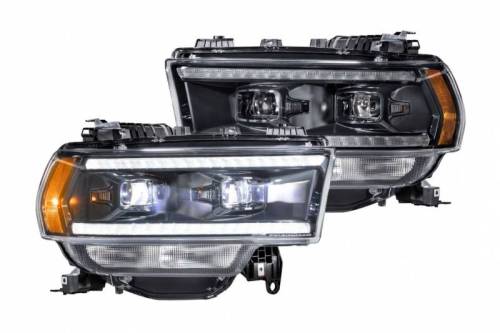 Morimoto - LF704 | Morimoto XB Hybrid LED Headlights With Amber Side Markers For Dodge Ram 2500/3500 HD | 2019-2022 | Pair