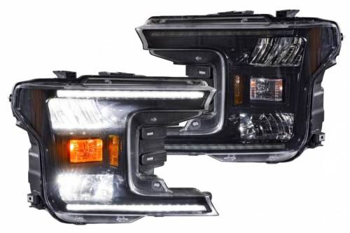 Morimoto - LF955 | Morimoto XB Hybrid-R LED Headlights With Amber Side Markers For Ford F-150 | 2018-20220 | Pair