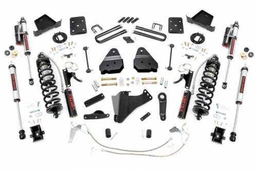 Rough Country - 47859 | Rough Country 4.5 Inch Coilover Conversion Lift Kit For Ford F-250/F-350 Super Duty | 2008-2010 | Vertex Adjustable Shocks