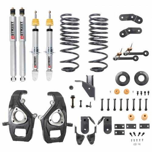 Belltech - 1062SP | Belltech 3 to 4 Inch Front / 4-5 Inch Rear Complete Lowering Kit with Street Performance Shocks (2019-2023 Ram 1500 2WD/4WD)