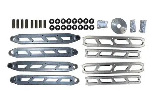 McGaughys Suspension Parts - 51209 | McGaughys Rear Boxed 4-Link w/Raw Billet Face Plates 2014-2023 Dodge Ram 2500