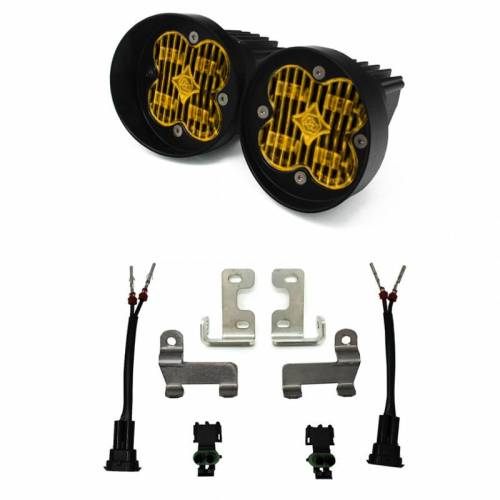 Baja Designs - 447679 | Baja Designs Squadron-R SAE Pocket Kit Amber Fog Lights For Toyota RAV4/Highlander | 2014-2021