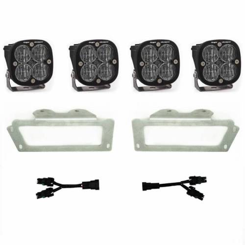 Baja Designs - 447619 | Baja Designs Squadron SAE Pocket Kit Fog Lights For Dodge Ram 1500 / Ram 2500/3500 | 2009-2018