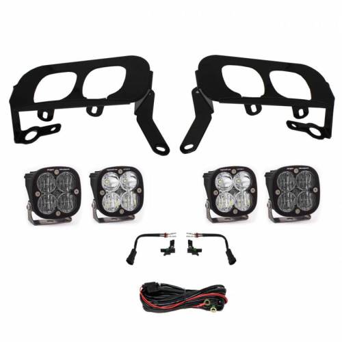 Baja Designs - 447530 | Baja Designs Squadron Sport/SAE Dual Pocket Kit Fog Lights For Chevrolet Silverado/GMC Sierra 1500 | 2014-2015