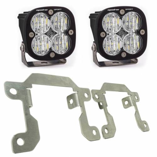 Baja Designs - 447607 | Baja Designs Squadron Sport Pocket Kit Fog Lights For Ford Ranger/Bronco | 2019-2022 | With OE Plastic Bumper