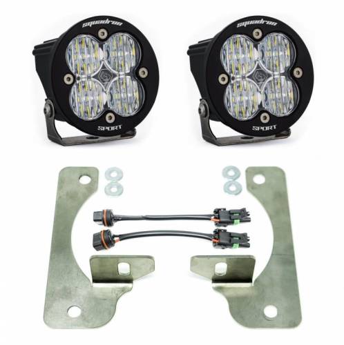 Baja Designs - 447068 | Baja Designs Squadron-R Sport Pocket Kit Fog Lights For Jeep Wrangler JL Rubicon/Gladiator | 2018-2022