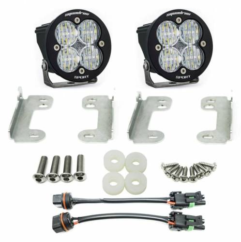 Baja Designs - 447070 | Baja Designs Squadron-R Sport Pocket Kit Fog Lights For Jeep Wrangler JL Sahara/Gladiator | 2018-2022