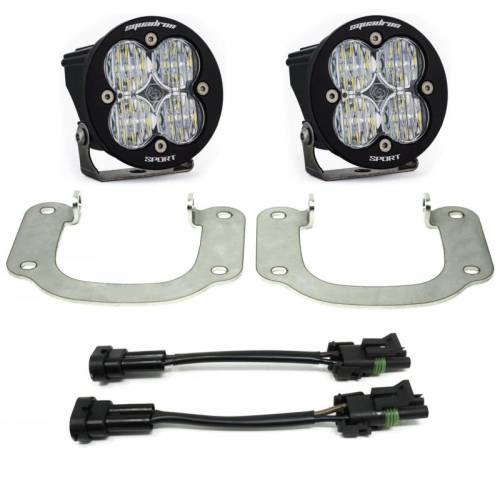 Baja Designs - 447501 | Baja Designs Squadron-R Sport Pocket Kit Fog Lights For Nissan Titan | 2016-2019 | Pair