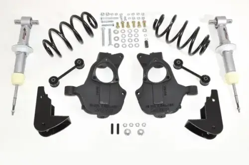 McGaughys Suspension Parts - 34215 | McGaughys 3 to 4 Inch Front / 5 Inch Rear Lowering Kit 2014-2020 GM SUV 1500 2WD Non-Auto Ride