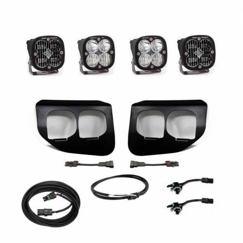 Baja Designs - 447736 | Baja Designs Squadron SAE/Pro Pocket Kit Fog Lights For Ford F-250/F-350 Super Duty | 2020-2022