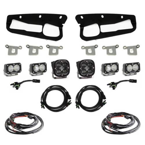 Baja Designs - 447761 | Baja Designs Squadron SAE/S2 Sport Pocket Kit Fog Lights For Ford Bronco | 2021-2022