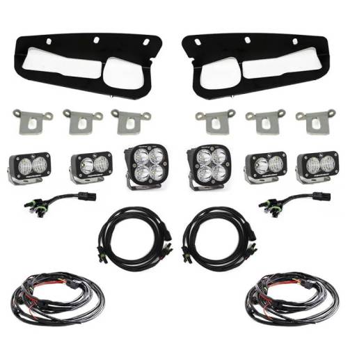 Baja Designs - 447763 | Baja Designs Squadron Pro/S2 Sport Pocket Kit Fog Lights For Ford Bronco | 2021-2020