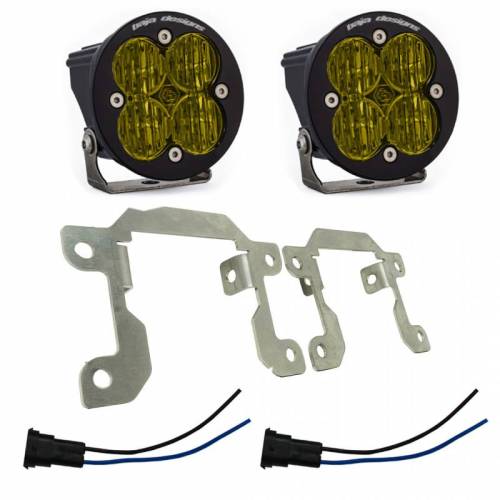 Baja Designs - 448033 | Baja Designs Squadron SAE Pocket Kit Amber Fog Lights For Ram 2500/3500/3500 Big Horn | 2019-2021